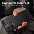 Xiaomi Poco X8 Power Brushed TPU Case - Carbon Fiber - Black