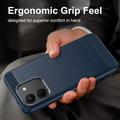 Xiaomi Poco X8 Power Brushed TPU Case - Carbon Fiber - Blue