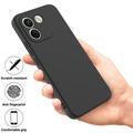 Xiaomi Poco X8 Power Liquid Silicone Case with Hand Strap - Black