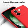 Xiaomi Poco X8 Power Liquid Silicone Case with Hand Strap - Red