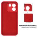 Xiaomi Poco X8 Power Liquid Silicone Case with Hand Strap - Red