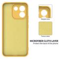 Xiaomi Poco X8 Power Liquid Silicone Case with Hand Strap - Yellow