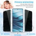 Xiaomi Poco X8 Power Privacy Full Cover Tempered Glass Screen Protector - Black Edge