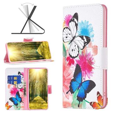 Wonder Series Xiaomi Redmi 10 5G/Note 11E Wallet Case - Butterflies