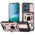 Xiaomi Redmi 15 4G/5G Rotary Ring Hybrid Case with Camera Shield