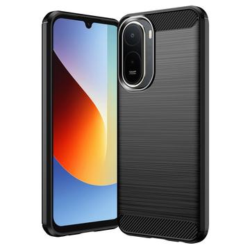 Xiaomi Redmi 15a/R70/R70m Brushed TPU Case - Carbon Fiber - Black