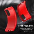 Xiaomi Redmi 15a/R70/R70m Brushed TPU Case - Carbon Fiber - Red