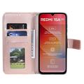 Xiaomi Redmi 15a Mandala Wallet Case with Wrist Strap - Pink