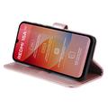 Xiaomi Redmi 15a Mandala Wallet Case with Wrist Strap - Pink
