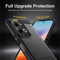 Xiaomi Redmi 17 5G/4G Brushed TPU Case - Carbon Fiber - Black