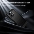 Xiaomi Redmi 17 5G/4G Brushed TPU Case - Carbon Fiber - Black