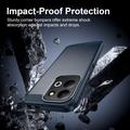 Xiaomi Redmi 17 5G/4G Brushed TPU Case - Carbon Fiber - Blue