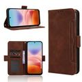 Xiaomi Redmi 17 5G/4G Cardholder Wallet Case - Brown