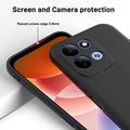 Xiaomi Redmi 17 5G/4G/M100 Liquid Silicone Case with Hand Strap - Black