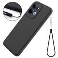 Xiaomi Redmi 17 5G/4G/M100 Liquid Silicone Case with Hand Strap - Black