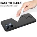 Xiaomi Redmi 17 5G/4G/M100 Liquid Silicone Case with Hand Strap - Black
