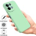 Xiaomi Redmi 17 5G/4G/M100 Liquid Silicone Case with Hand Strap - Green