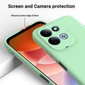 Xiaomi Redmi 17 5G/4G/M100 Liquid Silicone Case with Hand Strap - Green