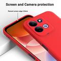 Xiaomi Redmi 17 5G/4G/M100 Liquid Silicone Case with Hand Strap - Red