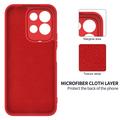 Xiaomi Redmi 17 5G/4G/M100 Liquid Silicone Case with Hand Strap - Red