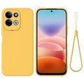 Xiaomi Redmi 17 5G/4G/M100 Liquid Silicone Case with Hand Strap - Yellow