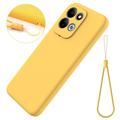 Xiaomi Redmi 17 5G/4G/M100 Liquid Silicone Case with Hand Strap - Yellow