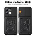 Xiaomi Redmi 17 5G/4G Rotary Ring Hybrid Case with Camera Shield - Black