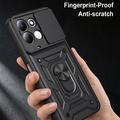 Xiaomi Redmi 17 5G/4G Rotary Ring Hybrid Case with Camera Shield - Black