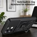 Xiaomi Redmi 17 5G/4G Rotary Ring Hybrid Case with Camera Shield - Black