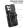Xiaomi Redmi 17 5G/4G Rotary Ring Hybrid Case with Camera Shield - Black
