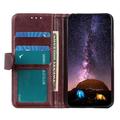 Xiaomi Redmi 17 5G/4G Wallet Case with Stand - Brown