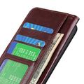 Xiaomi Redmi 17 5G/4G Wallet Case with Stand - Brown