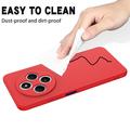 Xiaomi Redmi 17C Liquid Silicone Case with Hand Strap - Red