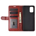 Xiaomi Redmi 9T/9 Power/Note 9 4G Wallet Case with Magnetic Closure - Brown