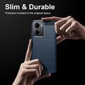Xiaomi Redmi A7 Pro Brushed TPU Case - Carbon Fiber - Blue