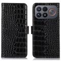 Xiaomi Redmi K100 Pro Max/Poco F9 Ultra Crocodile Series Wallet Leather Case with RFID