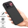Xiaomi Redmi K100 Pro Max/Poco F9 Ultra Liquid Silicone Case with Hand Strap - Black