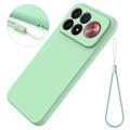 Xiaomi Redmi K100 Pro Max/Poco F9 Ultra Liquid Silicone Case with Hand Strap - Green