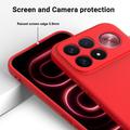 Xiaomi Redmi K100 Pro Max/Poco F9 Ultra Liquid Silicone Case with Hand Strap - Red