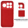 Xiaomi Redmi K100 Pro Max/Poco F9 Ultra Liquid Silicone Case with Hand Strap - Red