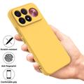 Xiaomi Redmi K100 Pro Max/Poco F9 Ultra Liquid Silicone Case with Hand Strap - Yellow