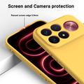 Xiaomi Redmi K100 Pro Max/Poco F9 Ultra Liquid Silicone Case with Hand Strap - Yellow