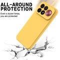 Xiaomi Redmi K100 Pro Max/Poco F9 Ultra Liquid Silicone Case with Hand Strap - Yellow