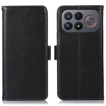 Xiaomi Redmi K100 Pro Max/Poco F9 Ultra Wallet Leather Case with RFID - Black
