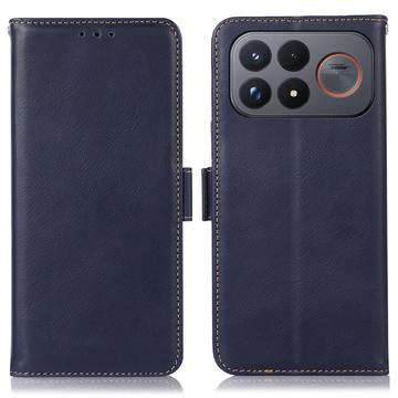 Xiaomi Redmi K100 Pro Max/Poco F9 Ultra Wallet Leather Case with RFID - Blue