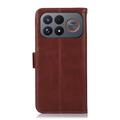 Xiaomi Redmi K100 Pro Max/Poco F9 Ultra Wallet Leather Case with RFID - Brown