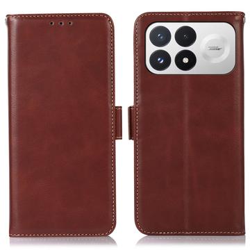 Xiaomi Redmi K100 Pro/Poco F9 Pro Wallet Leather Case with RFID - Brown