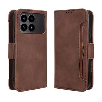 Xiaomi Redmi K90/Poco F8 Pro Cardholder Wallet Case - Brown