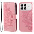Xiaomi Redmi K90/Poco F8 Pro Mandala Series Wallet Case - Pink
