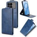 Xiaomi Redmi K90/Poco F8 Pro Vertical Flip Case with Stand - Dark Blue